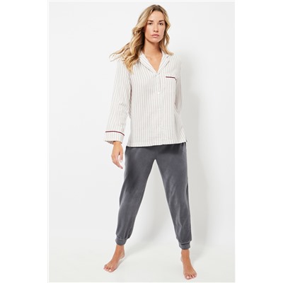 Pantalón de pijama polar - Gris