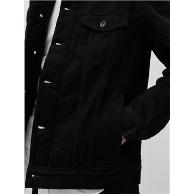 Sherpajacke aus Denim