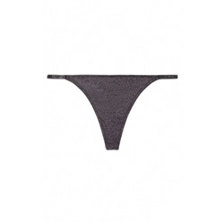 Tanga lurex terciopelo negro