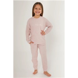 Kız Çocuk Pembe Pijama Takımı