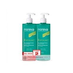 Noreva Exfoliac Gel Moussant Doux Peaux à Imperfections 2x400mlLot  × 2