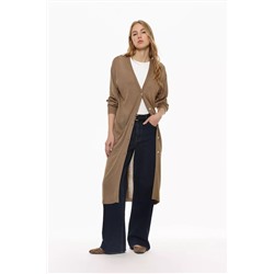 Long knit cardigan