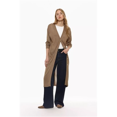 Long knit cardigan
