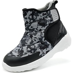 ASHION Kids Snow Boots for Boys Girls Winter High Top Non-Slip Boots Cold Weather Faux Fur Lined Warm Boots