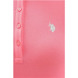 Kadın Pembe Basic Polo Yaka Tişört