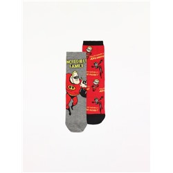 PACK OF 2 PAIRS OF THE INCREDIBLES ©DISNEY PRINT SOCKS