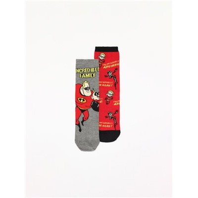PACK OF 2 PAIRS OF THE INCREDIBLES ©DISNEY PRINT SOCKS