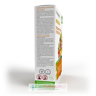 ArkoPharma ArkoFluides - Stimulant Physique & Intellectuel - Tonus Vitalité Stimulant Fortifiant - BIO 20+10 Ampoules OFFERTES