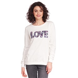 Damen Sweatshirt mit Applikation