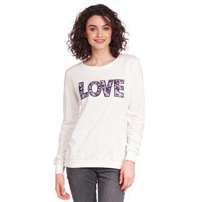 Damen Sweatshirt mit Applikation