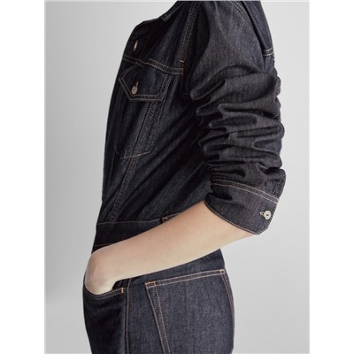 Mono denim recto rinse wash pespuntes