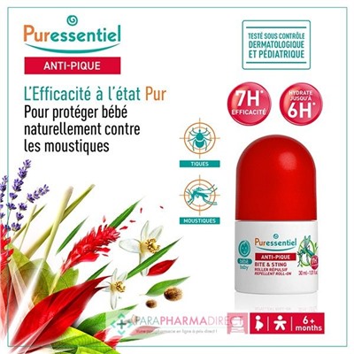Puressentiel Anti-Pique Roller Répulsif Bébé 30 ml
