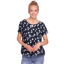Damen Bluse mit elastischem Saumbündchen