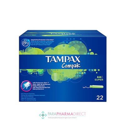 Tampax Compak Super 22 tampons