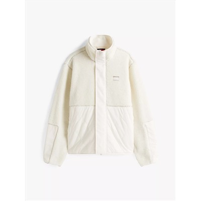 Tommy Jeans Mixed Media Teddy Jacket