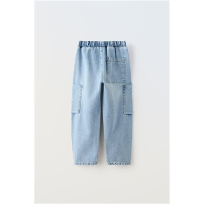 LOOSE-FITTING CARGO JEANS