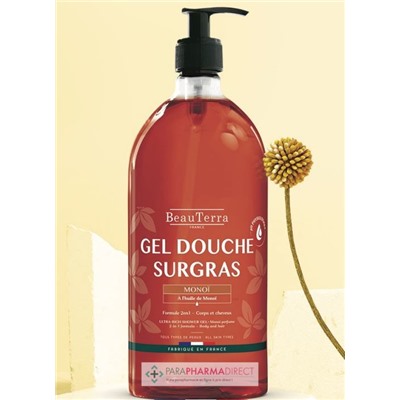 BeauTerra Gel Douche Surgras - Monoï 1L