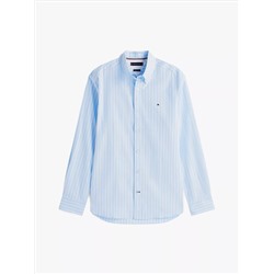 Regular Fit Stripe Print All-Day Shirt