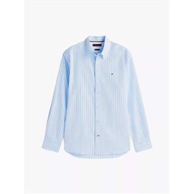 Regular Fit Stripe Print All-Day Shirt