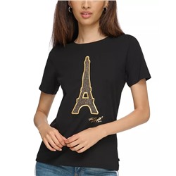 KARL LAGERFELD PARIS Women's Eiffel Tower T-Shirt