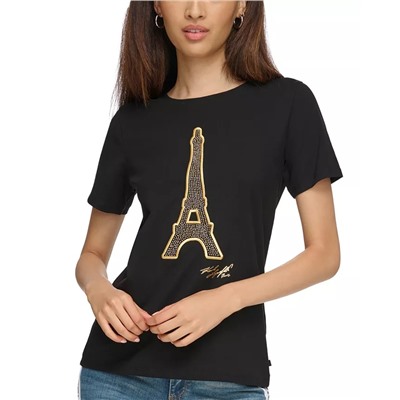 KARL LAGERFELD PARIS Women's Eiffel Tower T-Shirt