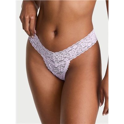 Eyelet Mesh Thong Panty