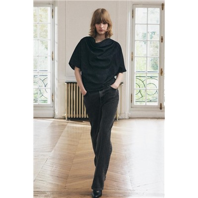 ZW COLLECTION STRAIGHT-LEG MID-RISE JEANS