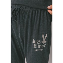 Pijama largo algodón gris Bugs Bunny