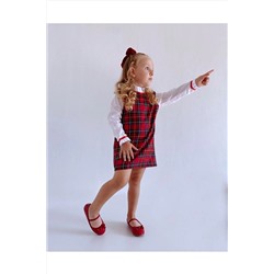 le petit sole Kız Çocuk Kırmızı Samantha Elbise YLBSI.11
