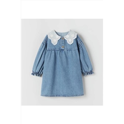Kids Kız Çocuk Denim Kot Elbise kot019283