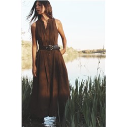 MIDI DRESS WITH BELT