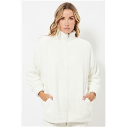 Chaqueta de pijama polar - Blanco