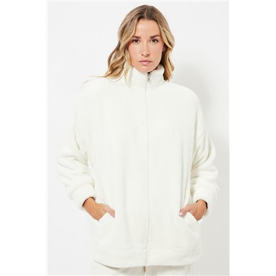 Chaqueta de pijama polar - Blanco