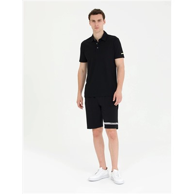 Siyah Slim Fit Polo Yaka Tişört
