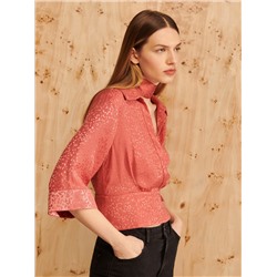 Bluse im Kimono-Schnitt