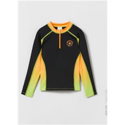 KIDS/ OCEAN BAY WAVES TIE-DYE RASH GUARD