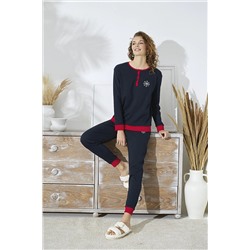 Sevim 15293 NAKIŞLI PİJAMA TAKIM