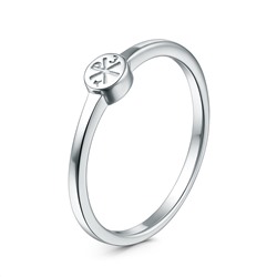 Кольцо из серебра родированное - Хризма z1-11362