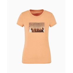 Slim fit T-shirt in stretch cotton jersey