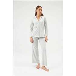 Dagi Gri Pijama Üst 21WW75001UK_GR_XS
