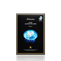 [JMSOLUTION] Маска для лица тканевая ЭКСТРАКТ МЕДУЗЫ ультратонкая Active Jellyfish Vital Mask Prime, 33 мл
