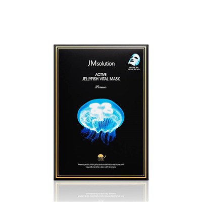 [JMSOLUTION] Маска для лица тканевая ЭКСТРАКТ МЕДУЗЫ ультратонкая Active Jellyfish Vital Mask Prime, 33 мл
