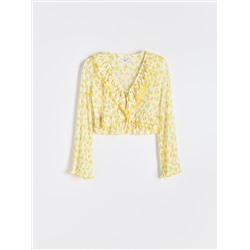 Bluse mit Rüschen