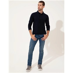 Lacivert Slim Fit Sweatshirt