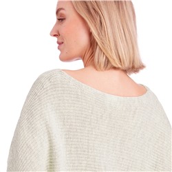 Damen Strickpullover mit U-Boot-Ausschnitt