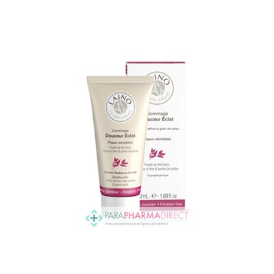 Laino Gommage Douceur Eclat aux Feuilles de Thé Blanc 50ml
