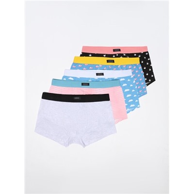 PACK OF 5 CONTRAST BOXER BRIEFS