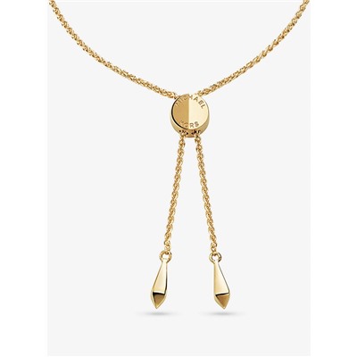 MICHAEL KORS Precious Metal-Plated Sterling Silver Mercer Link Slider Bracelet