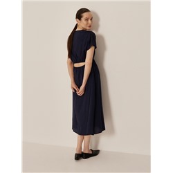 Kleid Aus Leinen-Mix