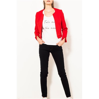 Chaqueta corta Rojo